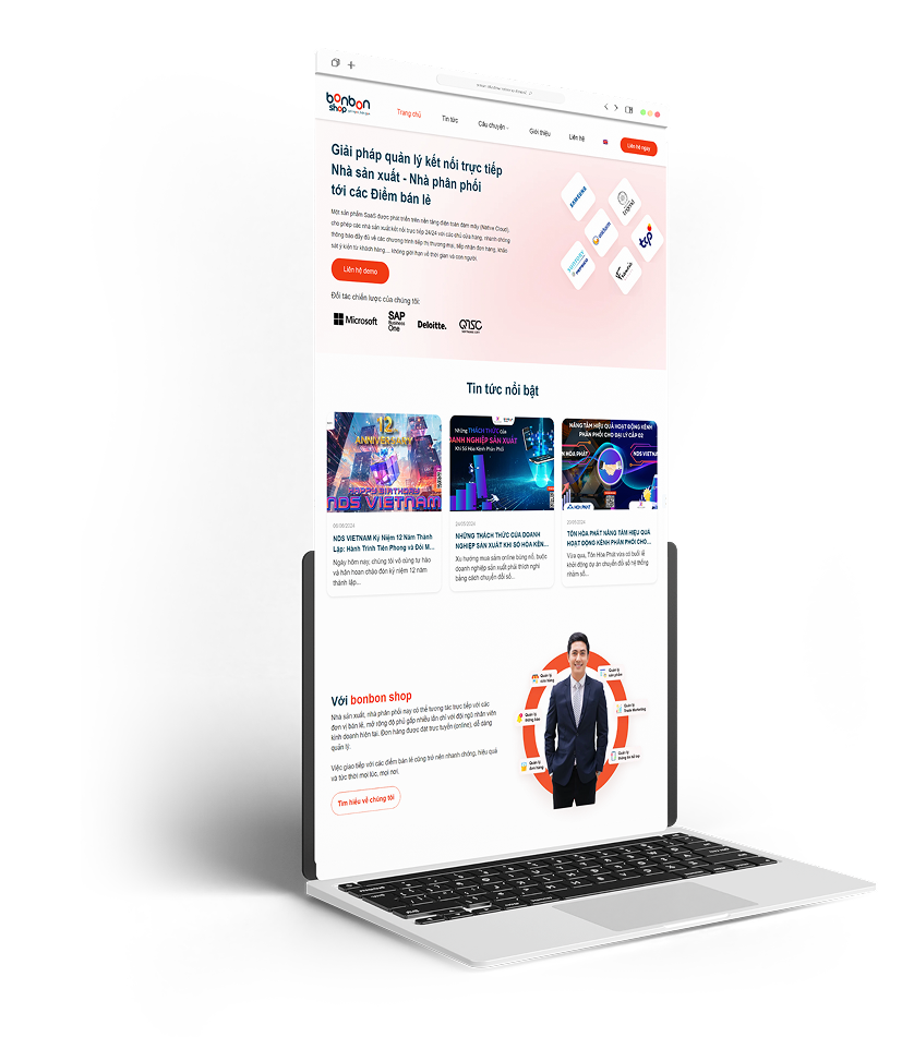 thiet ke website bonbonshop