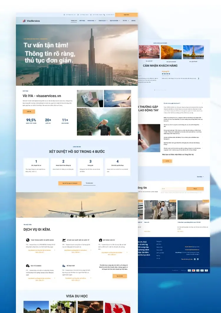 thiet ke website visaservices